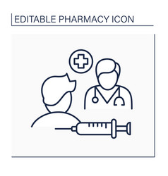 Specialty Drugs Line Icon