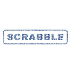 Scrabble Textile Stamp