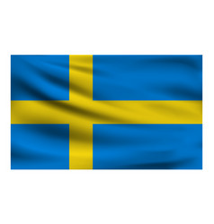 Realistic National Flag Of Sweden Current State