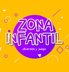 Zona Infantil - Kids Zone In English Game Banner