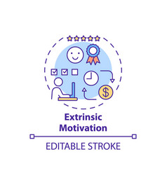 Extrinsic Motivation Concept Icon