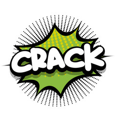 Crack Comic Book Explosion Bubble