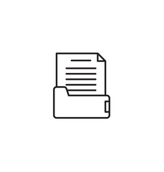 Document Line Art Icon Design Template