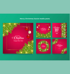 Merry Christmas Social Media Post Bundle