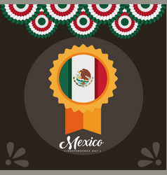 Mexico Independence Lettering Postcard