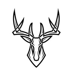 Abstract Deer Head Tattoo