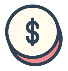 Dollar Money Stroke Icon