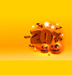 Halloween Special 20 Off Sale Banner Promotion