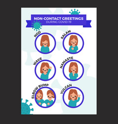 Non-contact Greetings Poster