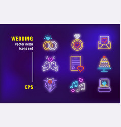 Wedding Neon Signs Set