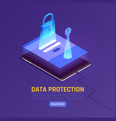 Data Protection Lock Background