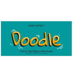 Doodle Kawaii Cute Editable Text Effect