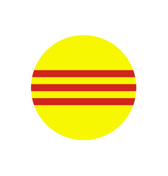 Flag Of South Vietnam In A Circle