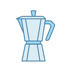 Stove Top Coffee Maker Color Icon