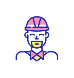 Construction Foreman Profile Picture Bearded