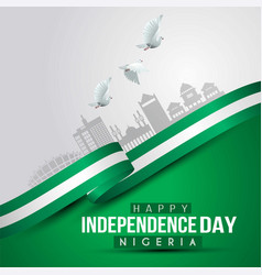 Happy Independence Day Nigeria Nigerian Flag