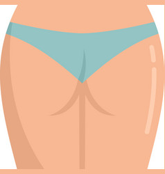 Leg Laser Hair Removal Icon Flat Isolated