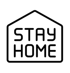 Stay Home Outline Icon