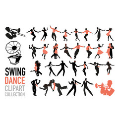 Swing Dance Clipart Collection Set