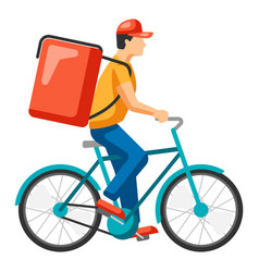 Courier Riding Bike Delivery