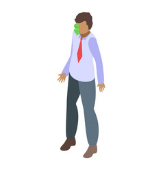 Lobbyist Money Manager Icon Isometric Pr