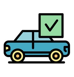 New Car Icon Flat