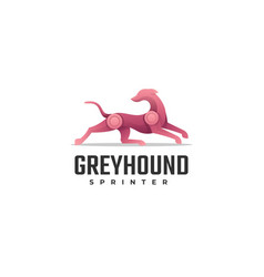 Logo Greyhound Gradient Colorful Style