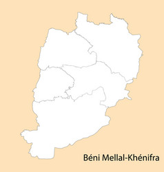 High Quality Map Of Beni Mellal-khenifra