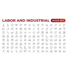 Labor And Industrial Icon Set