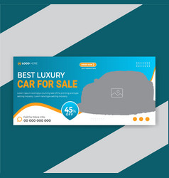 Modern Car Rental Promotion Web Banner Design