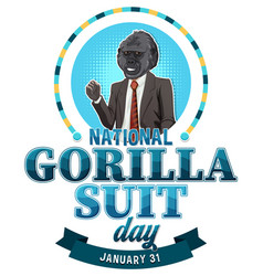 National Gorilla Suit Day Banner