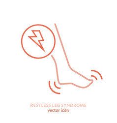 Restless Leg Syndrome Outline Icon Rls Linear