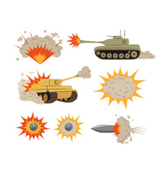 Shooting Tanks And Explosions