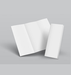 3d Blank Trifold Brochure For Your Design