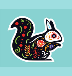 Squirrel Dia De Muertos Icon