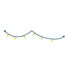 String Of Cartoon Lights Hanging Simple Yellow