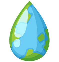 Earth In Waterdrop Form