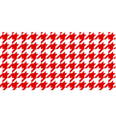 Red Hounds Tooth Seamless Pattern Background