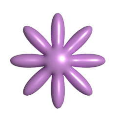 3d Bubble Shape Flower Y2k Style