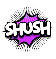 Shush Comic Book Explosion Bubble