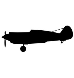 Curtis P40 Tomahawk Silhouette Side