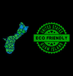 Eco Green Collage Guam Island Map And