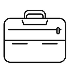 Girl Laptop Bag Icon Outline Travel