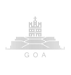 Vertical Bars Goa Landmark Skyline