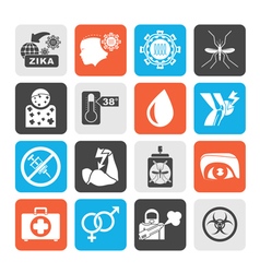 Zika Virus Pandemic Icons