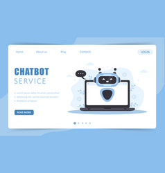 Chatbot Service Landing Page Template Ai