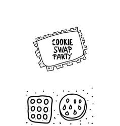 Cookie Swap Lettering Concept Design