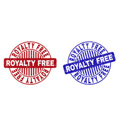 Grunge Royalty Free Scratched Round Stamps