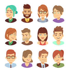 Funny Faces Royalty Free Vector Image - VectorStock