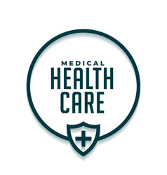 Health Care Protection Shield Background